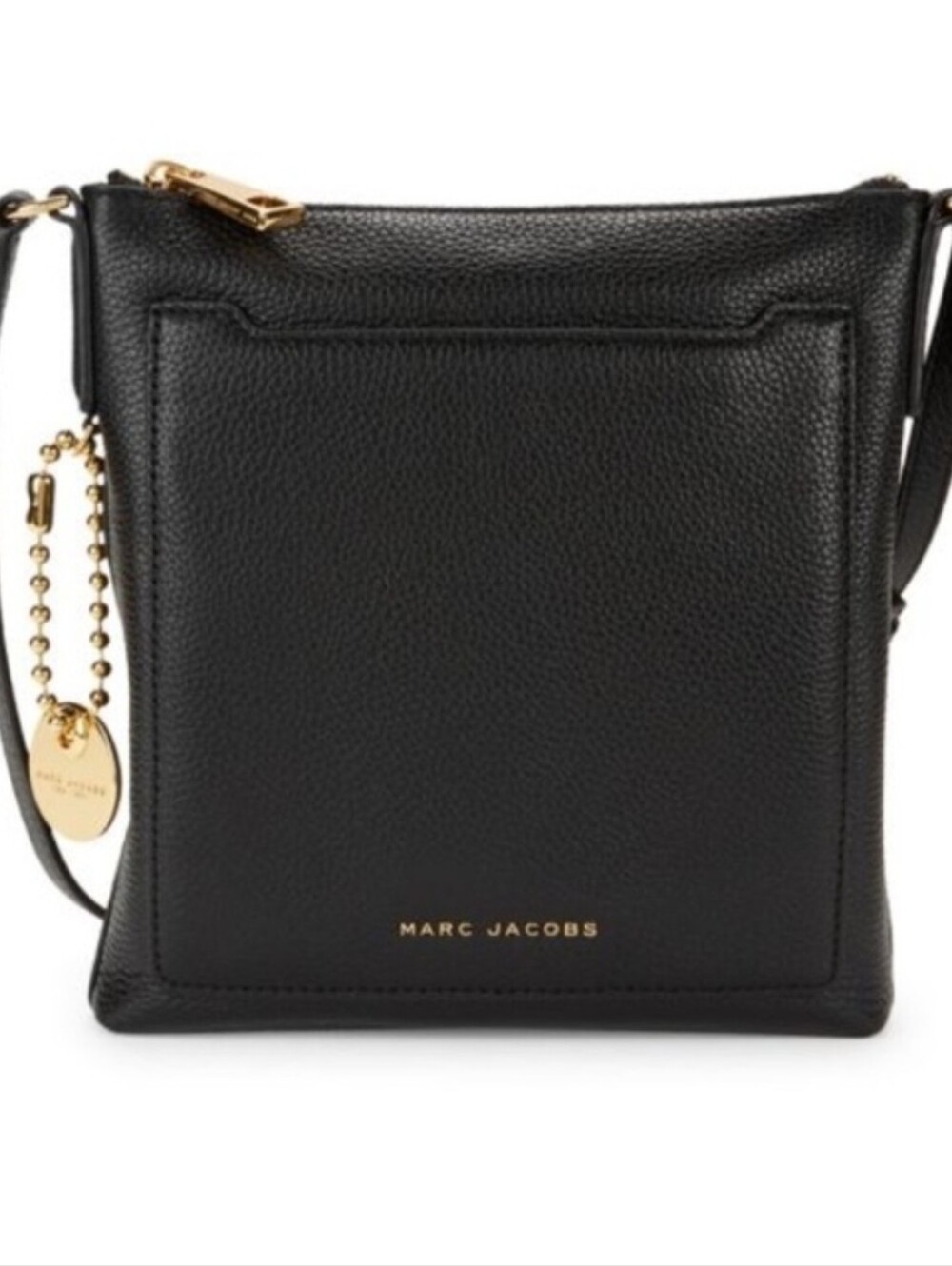 MARC JACOBS Tours Black Leather Crossbody Bag